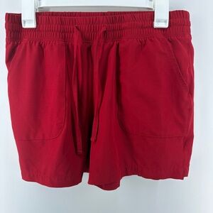 bcg Red Shorts, Women's Size Medium, Two Fromt Pockets and Drawstring